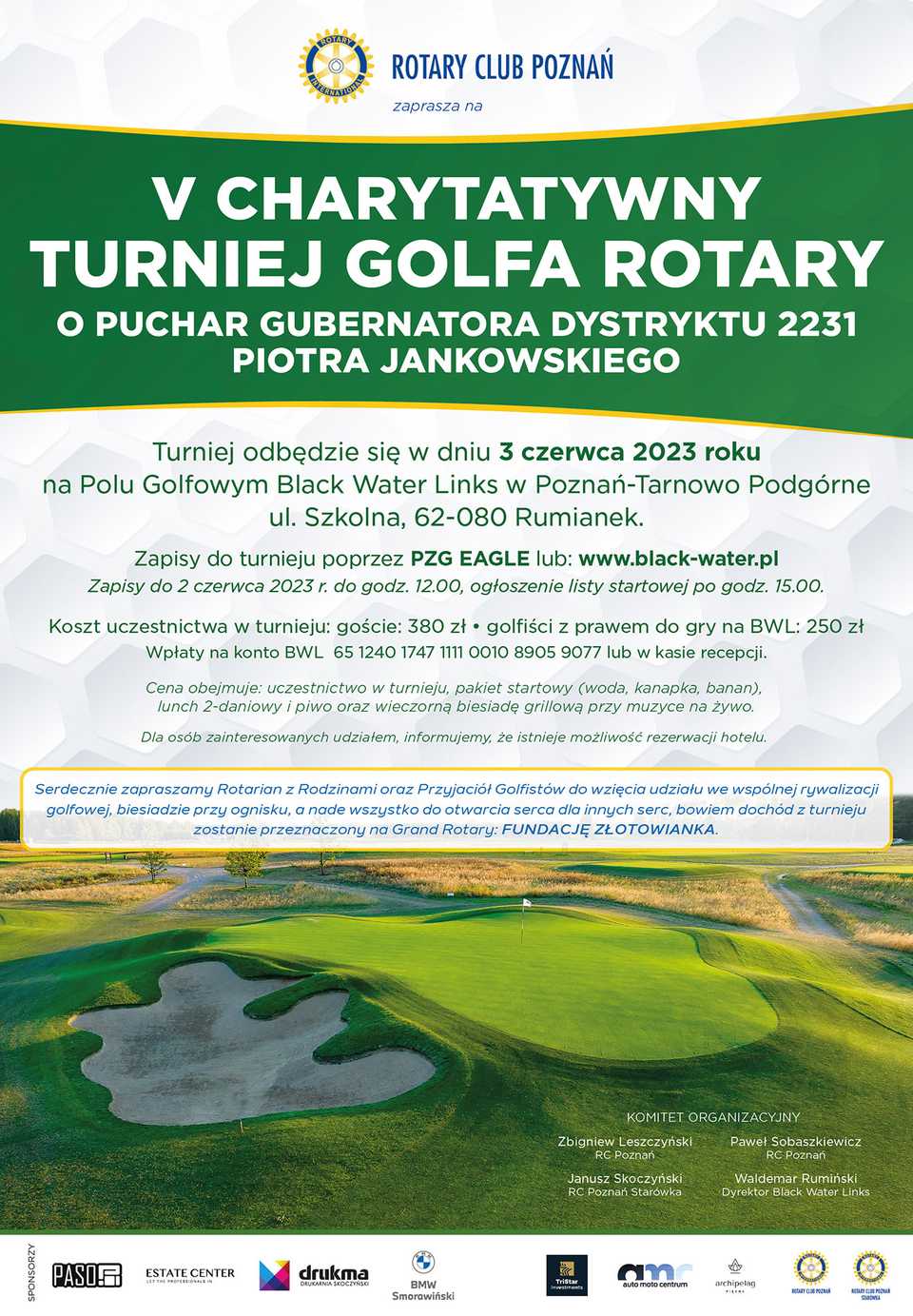 V Charytatywny Turniej Golfa Rotary o Puchar Gubernatora Dystryktu 2231